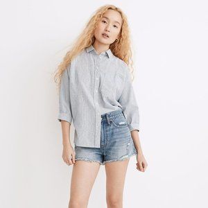 NWT Madewell Relaxed Denim Shorts in Renfield Wash: Destructed Edition